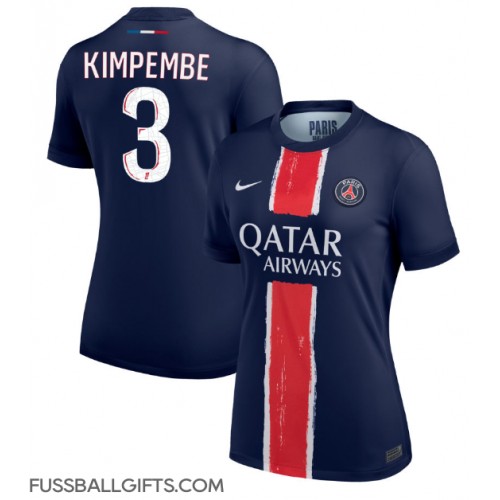 Paris Saint-Germain Presnel Kimpembe #3 Fußballbekleidung Heimtrikot Damen 2024-25 Kurzarm